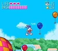 une photo d'Ã©cran de Tiny Toon Adventures - Buster Busts Loose sur Nintendo Super Nes